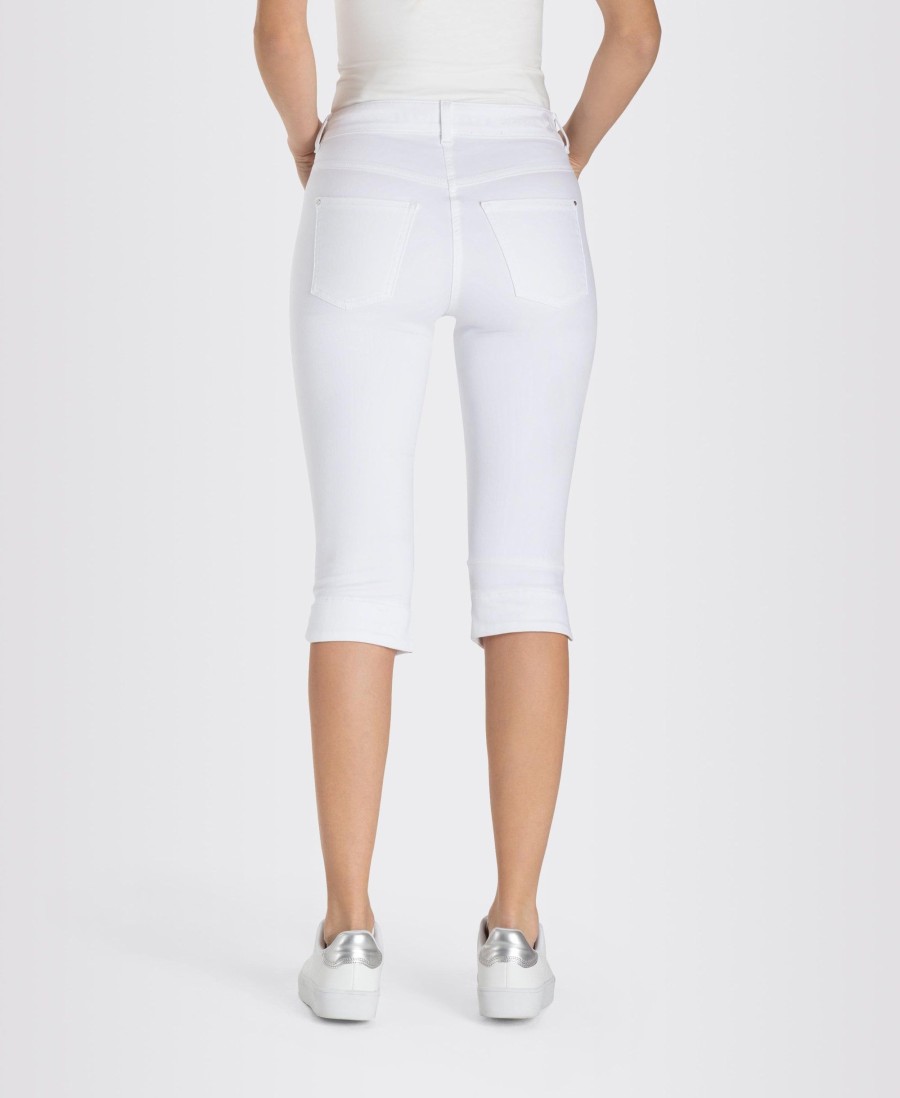 Clothing MAC | Dream Capri D010 White Denim