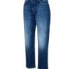 Jeans MAC | Light Authentic Straight Jeans D671 Dark Blue Net Wash