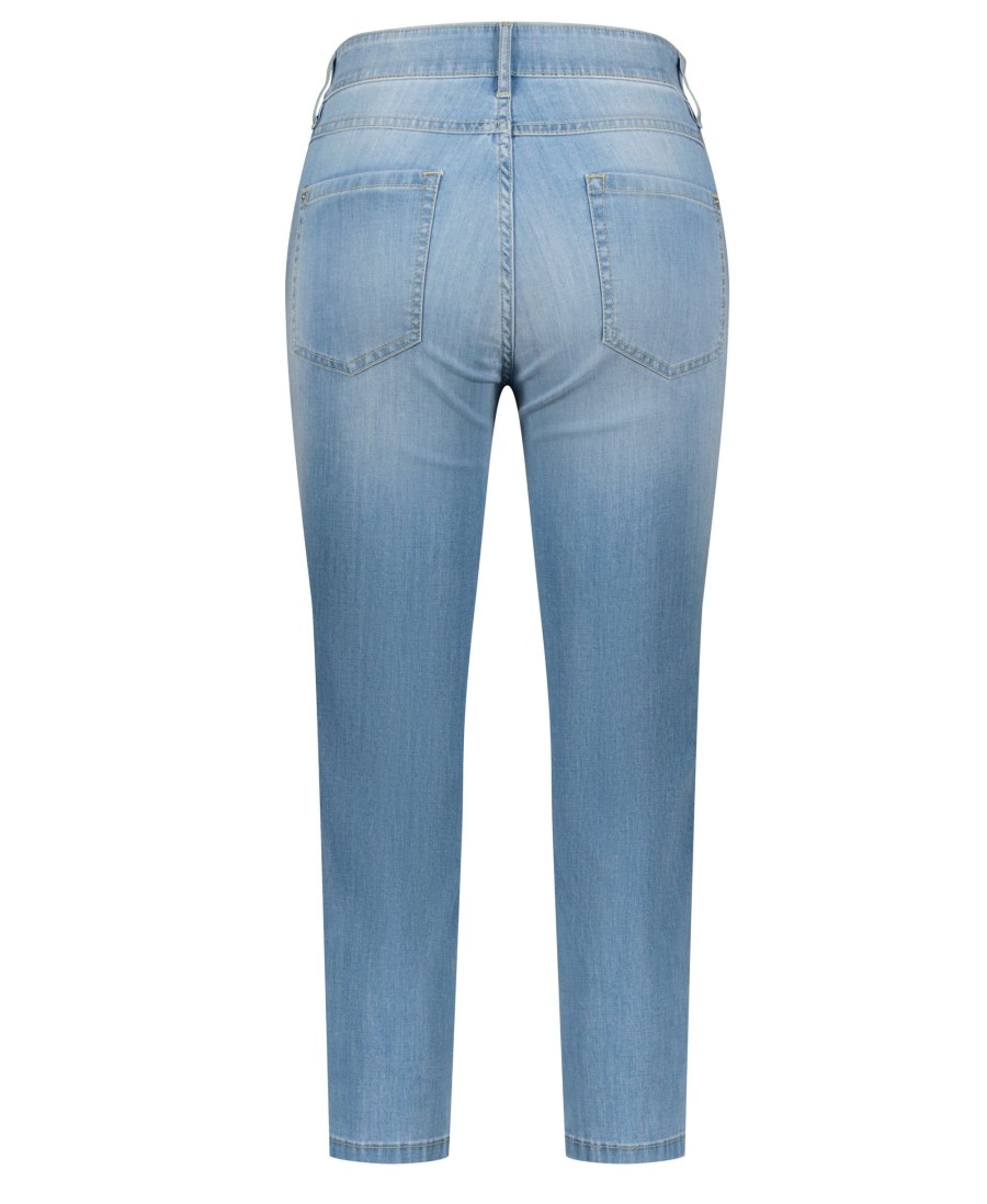 Clothing Zerres | Cora Crop Comfort Summer Jeans 65 Light Blue