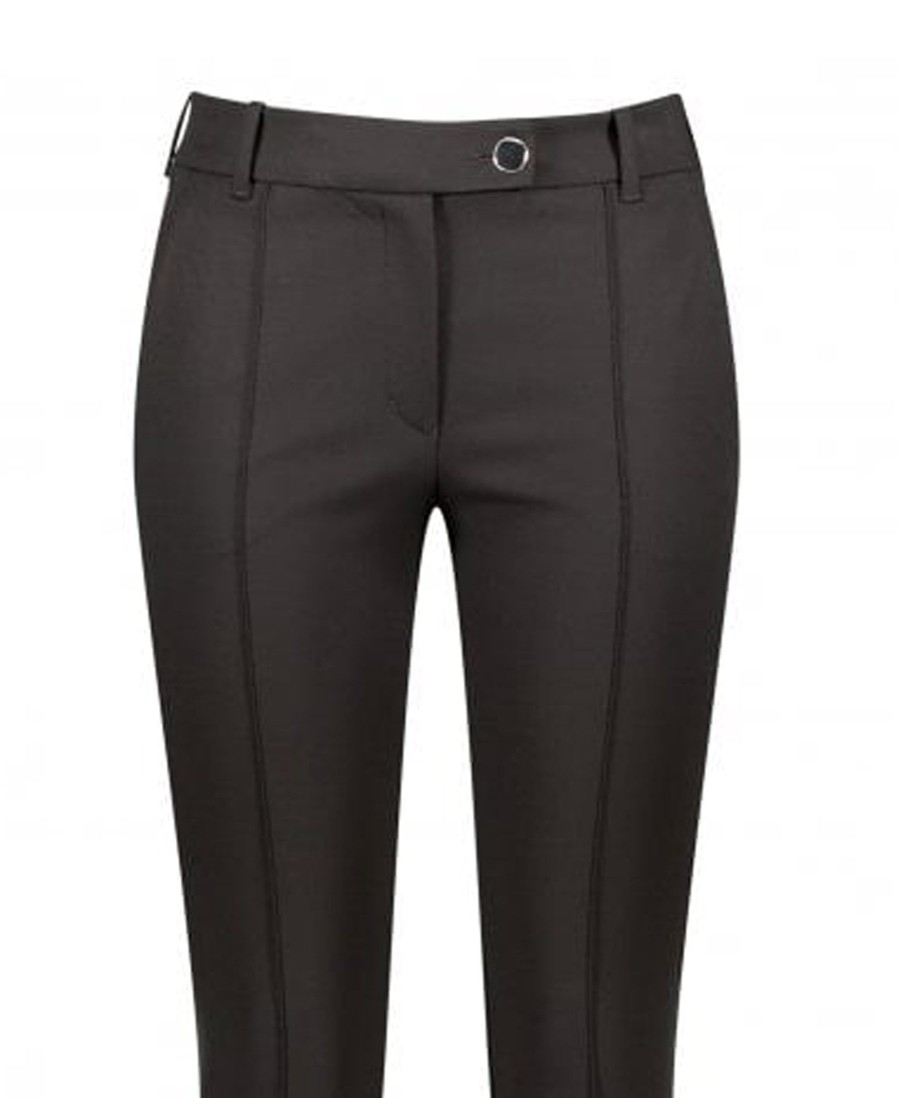 Clothing Zerres | Twigy Slim Smart Trousers Black