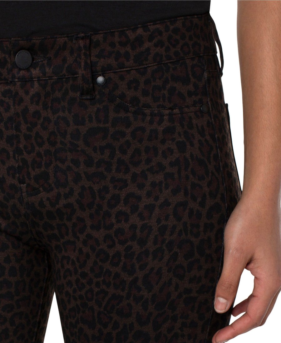 Jeans Liverpool Los Angeles | Madonna Skinny Brown Black Cheetah