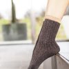 Socks Sarah Borghi | Loren Ribbed Sparkle Ankle Socks