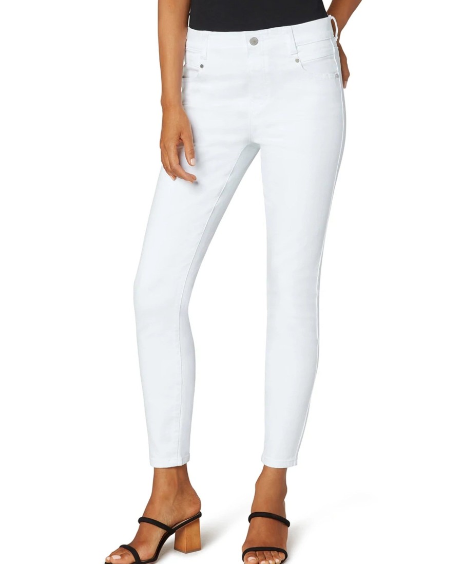 Jeans Liverpool Los Angeles | Gia Glider Ankle Skinny Jeans White Bright White 3156