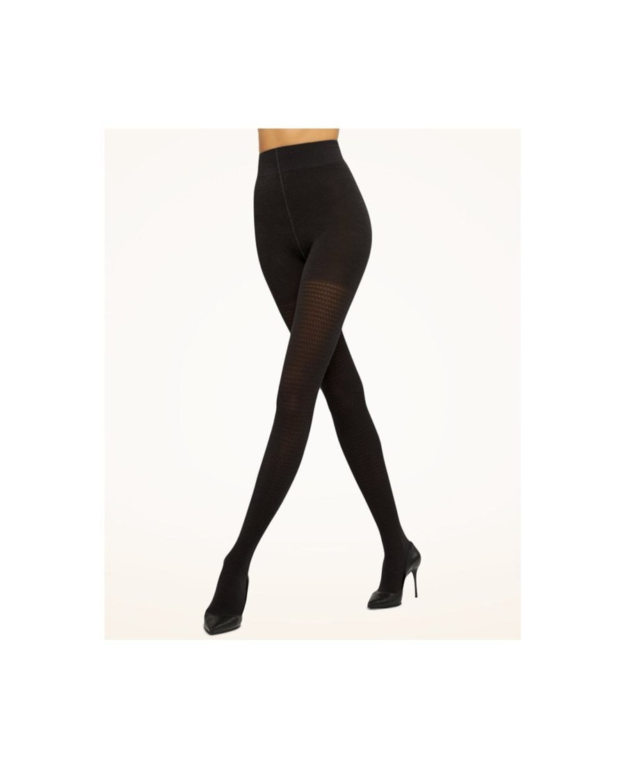 Tights Wolford | Merino Geometric Tights Black