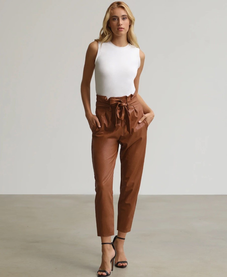 Clothing Commando | Faux Leather Paper Bag Pants