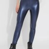 Leggings Lysse | Freya Metallic Faux Leather Leggings 4521 Metallic Blue