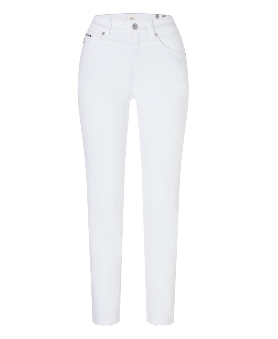 Clothing MAC | Rich Slim Chic Authentic Summer Light Jeans 010 White