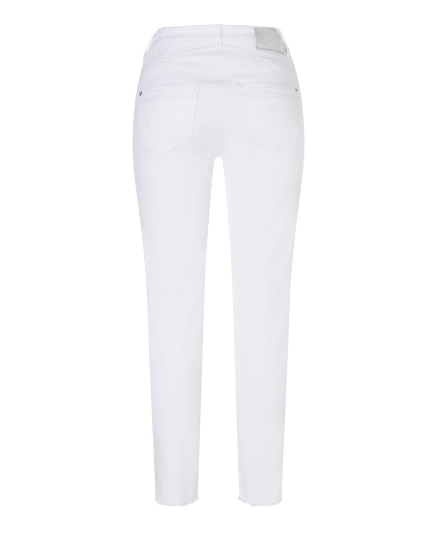 Clothing MAC | Rich Slim Chic Authentic Summer Light Jeans 010 White