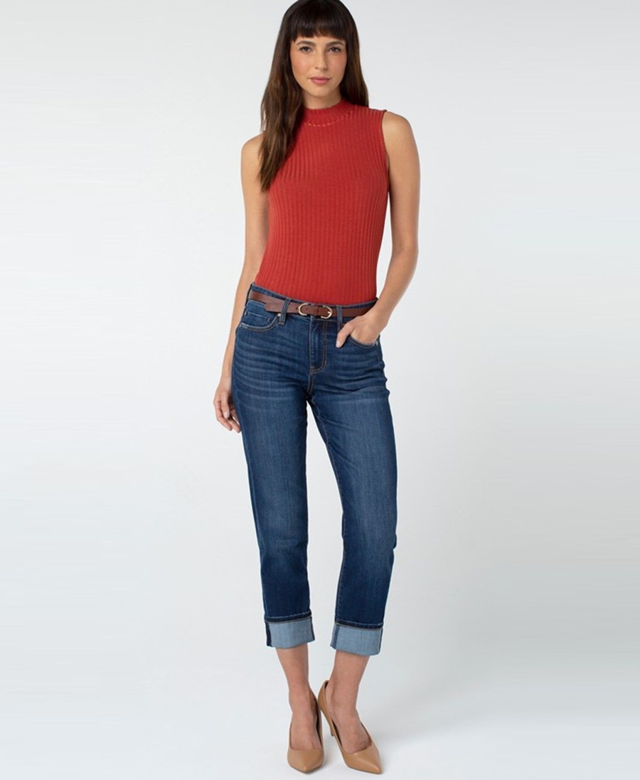 Jeans Liverpool Los Angeles | Marley Girlfriend Cuffed Eco Jeans Barlett Barlett 6297