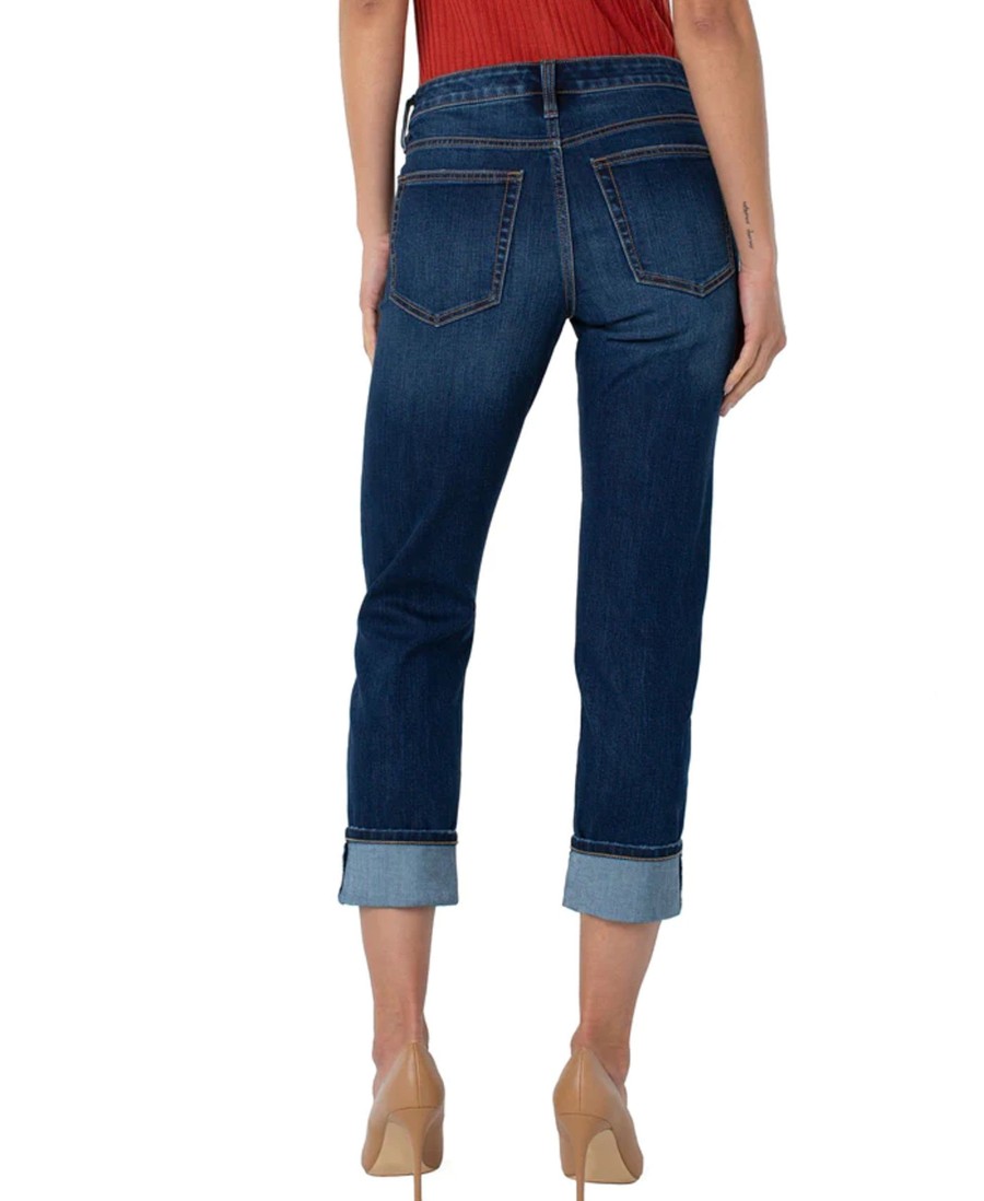 Jeans Liverpool Los Angeles | Marley Girlfriend Cuffed Eco Jeans Barlett Barlett 6297