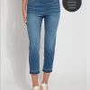 Jeans Lysse | Toothpick 'Holding Power' Crop Denim Leggings 4181 Authentic Midwash