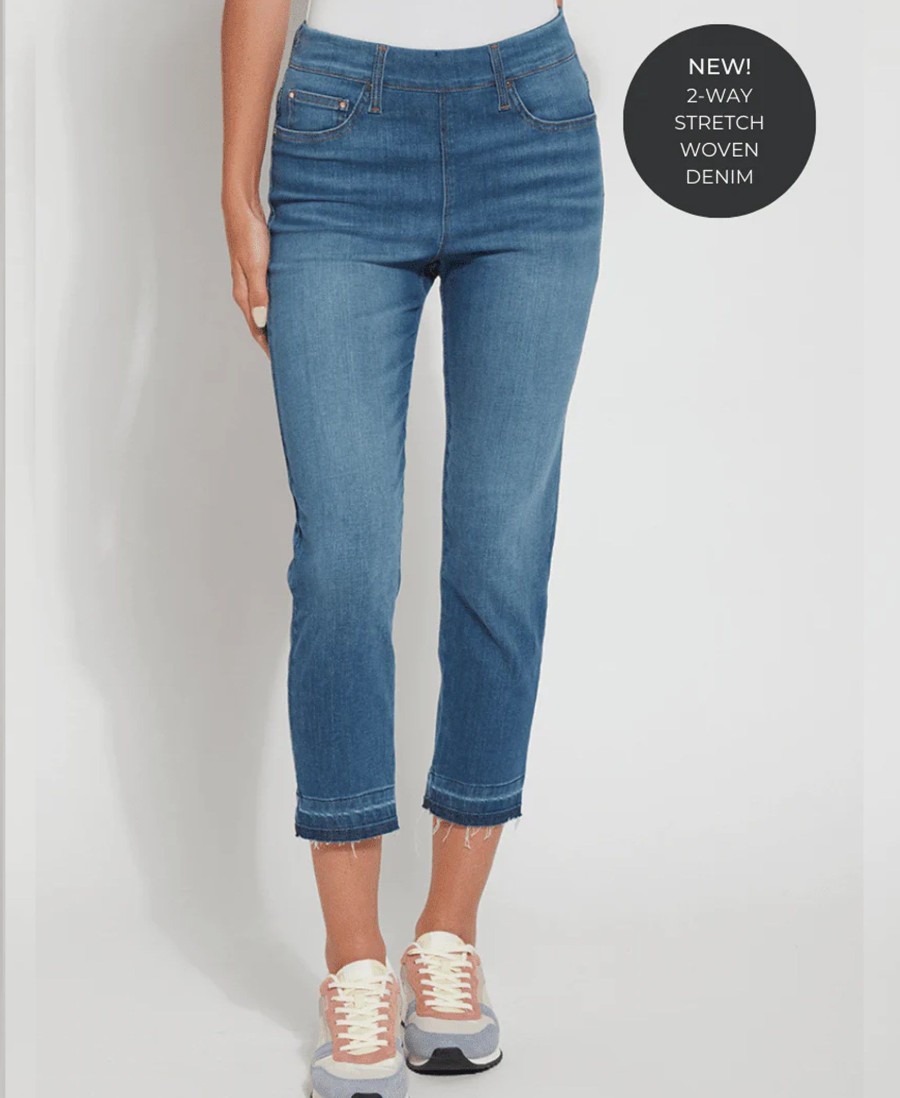 Jeans Lysse | Toothpick 'Holding Power' Crop Denim Leggings 4181 Authentic Midwash