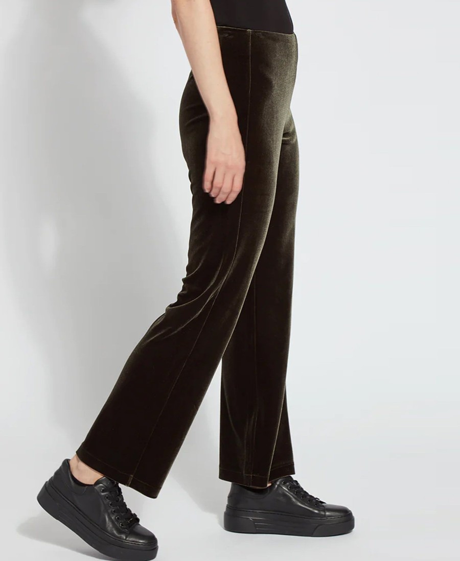 Clothing Lysse | Green Velvet Pant Garden Green