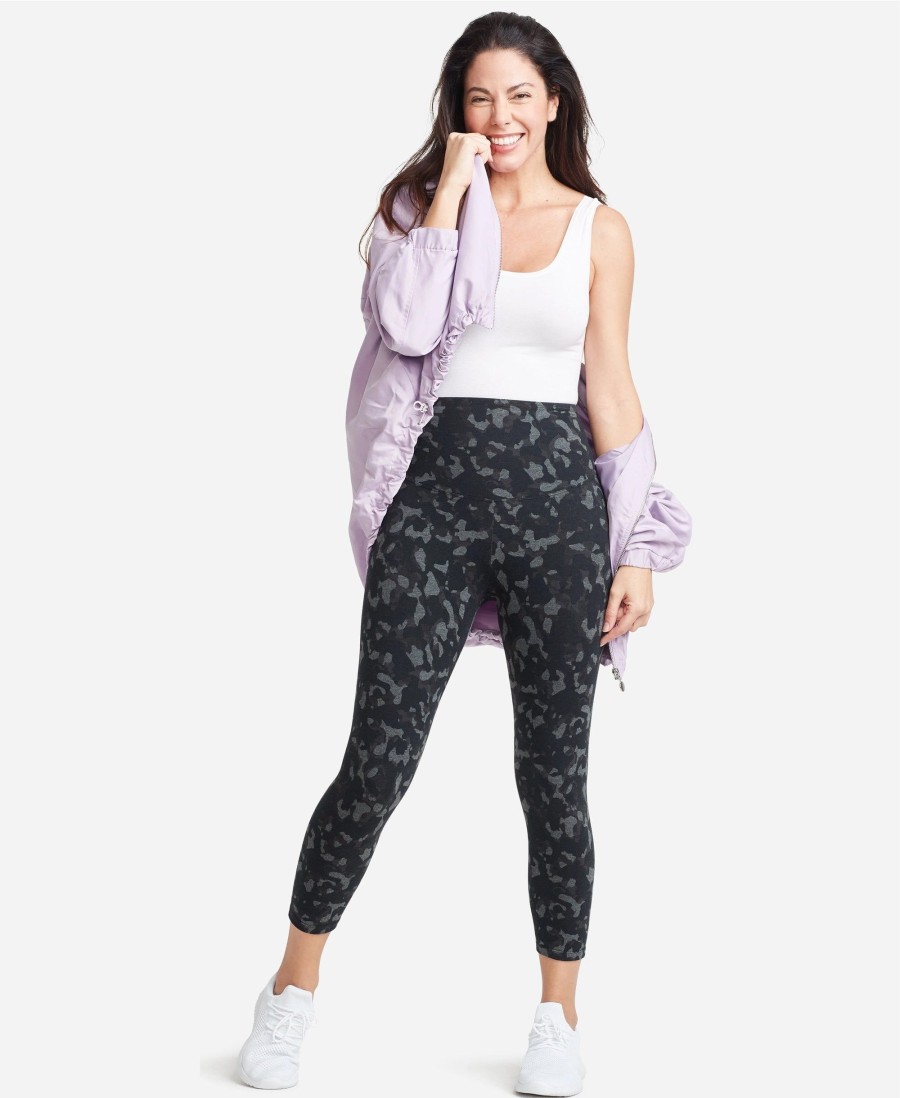 Leggings Yummie | Gloria Camo Ankle Shaping Leggings Heather Charcoal Camo