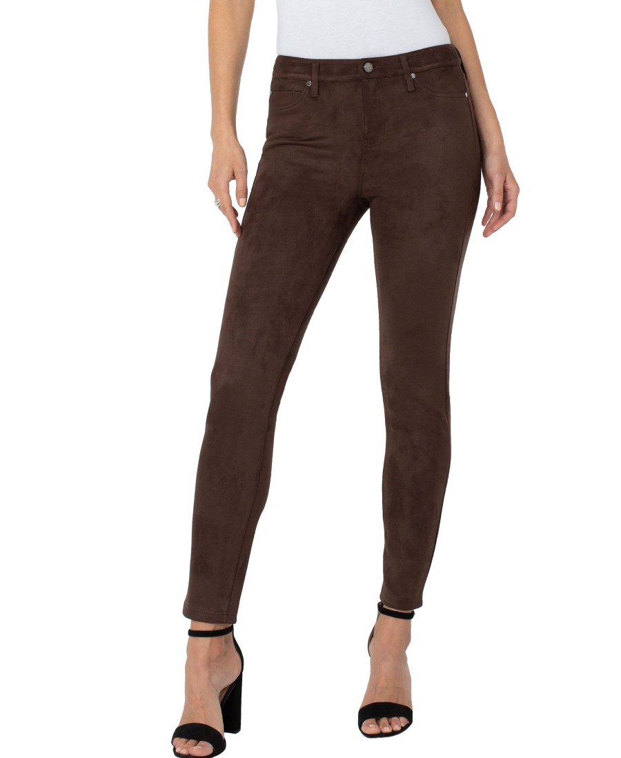 Clothing Liverpool Los Angeles | Madonna Faux Suede Skinny Jeans