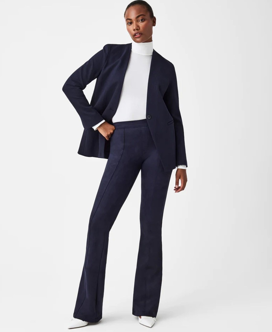 Leggings Spanx | Faux Suede Flare Trousers Classic Navy