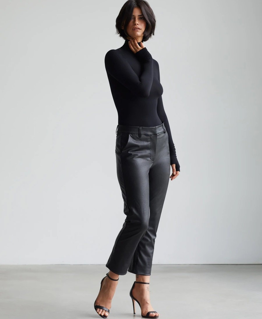 Leggings Commando | Faux Leather 7/8 Trouser Black